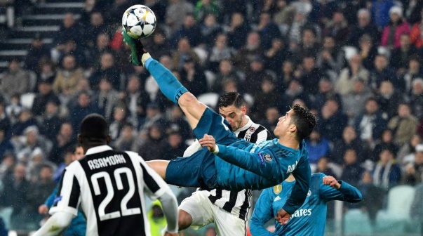 Tremenda chilena de Cristiano ante Juventus