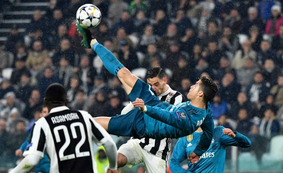 Tremenda chilena de Cristiano ante Juventus(EFE)