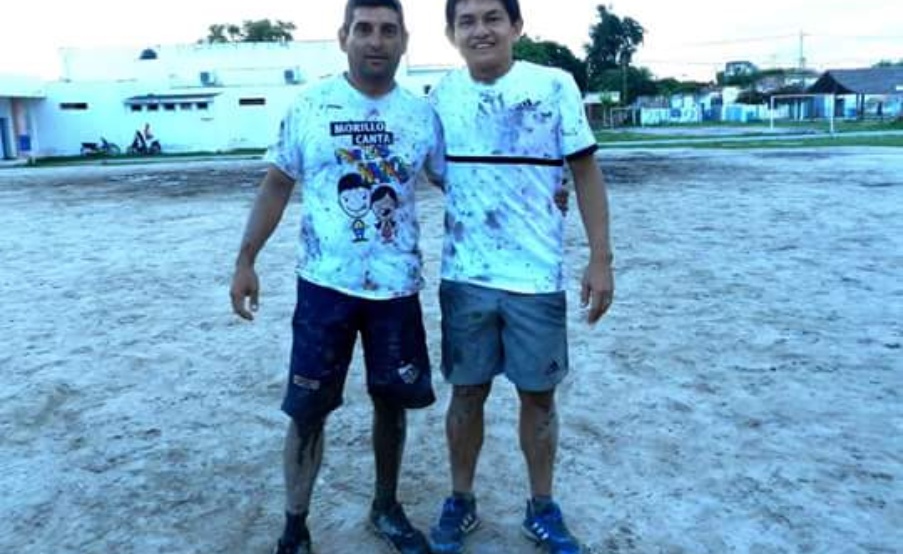 El Pulga Rodríguez con sus amigos(Gentileza Ariel Brito)