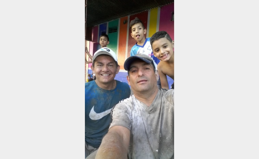 El Pulga Rodríguez con sus amigos(Gentileza Ariel Brito)