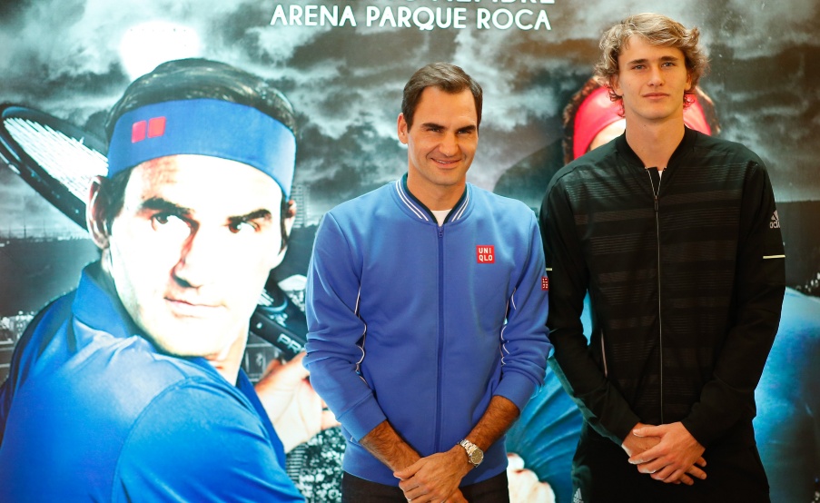 Roger Federer y Alexander Zverev jugarán una exhibición en Argentina(EFE)