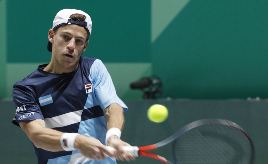 Diego Schartzman en su partido ante el alemán Jan-Lennard Struff. Foto: EFE