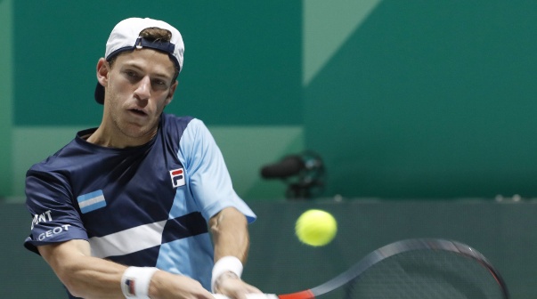 Diego Schartzman en su partido ante el alemán Jan-Lennard Struff. Foto: EFE