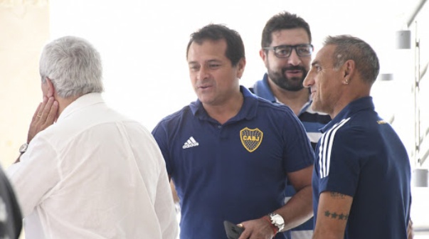 Chelo Delgado y Raúl Cascini, integrantes del consejo de fútbol de Boca
