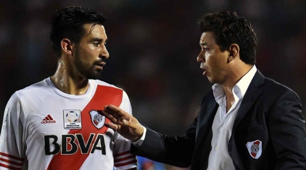 Ariel Rojas y Marcelo Gallardo