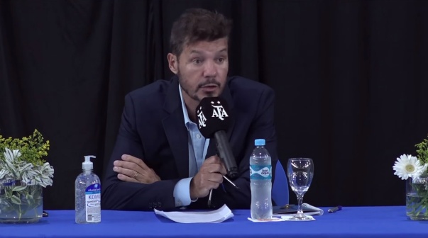 Marcelo Tinelli, presidente de la Liga Profesional y de San Lorenzo