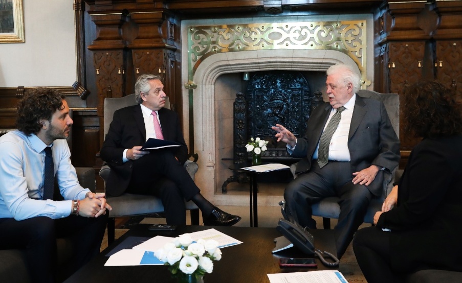 Santiago Cafiero, Alberto Fernández y Ginés González García(Prensa Ministerio de Salud)