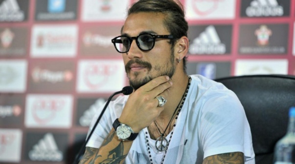 Daniel Osvaldo, en conferencia de prensa