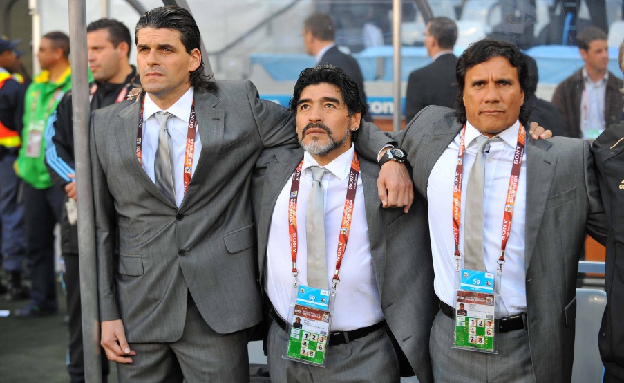 Diego Maradona fue el entrenador de la Selección Argentina durante el Mundial de Sudáfrica 2010.
