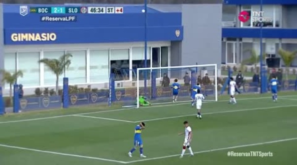 ¡Solo abajo del arco! El increíble gol que erró Valentín Barco en la Reserva de Boca ante San Lorenzo