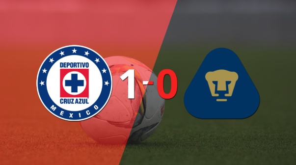 Con lo justo, Cruz Azul venció a Pumas UNAM 1 a 0 en el estadio Azteca