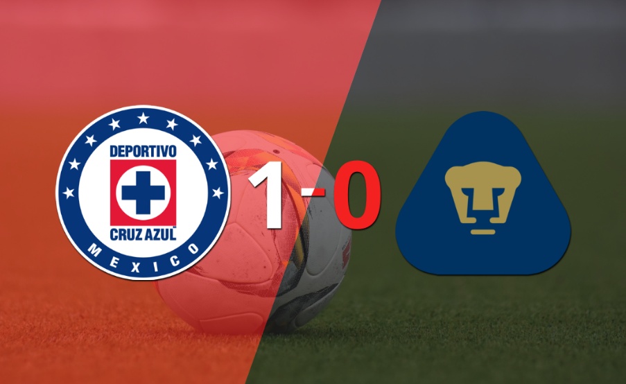 Con lo justo, Cruz Azul venció a Pumas UNAM 1 a 0 en el estadio Azteca