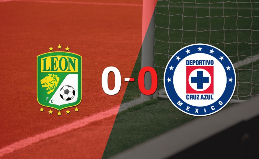 León no pudo con Cruz Azul y empataron sin goles