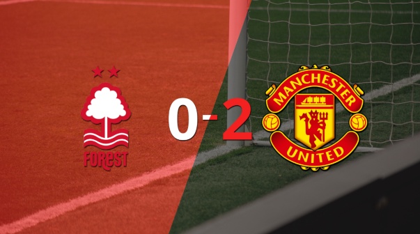 Manchester United, de visitante, derrotó 2-0 a Nottingham Forest