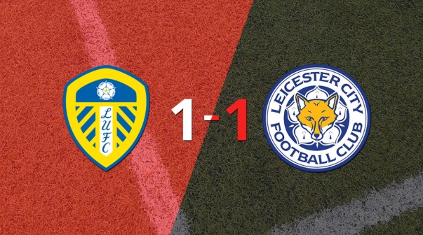Leeds United no pudo en casa ante Leicester City y empataron 1-1