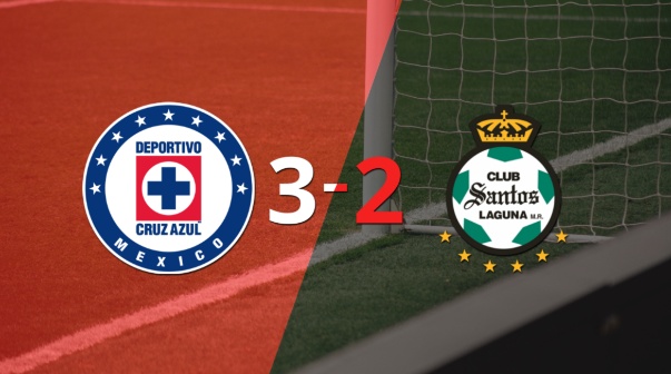 Santos Laguna cayó 3 a 2 en su visita a Cruz Azul