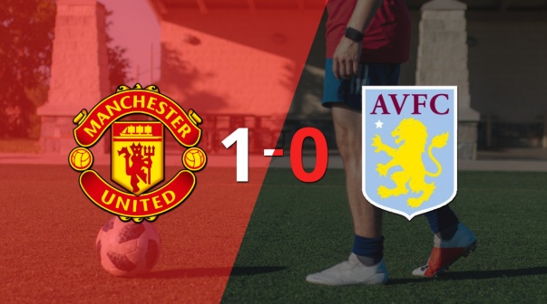 Aston Villa no pudo en su visita a Manchester United y cayó 1-0