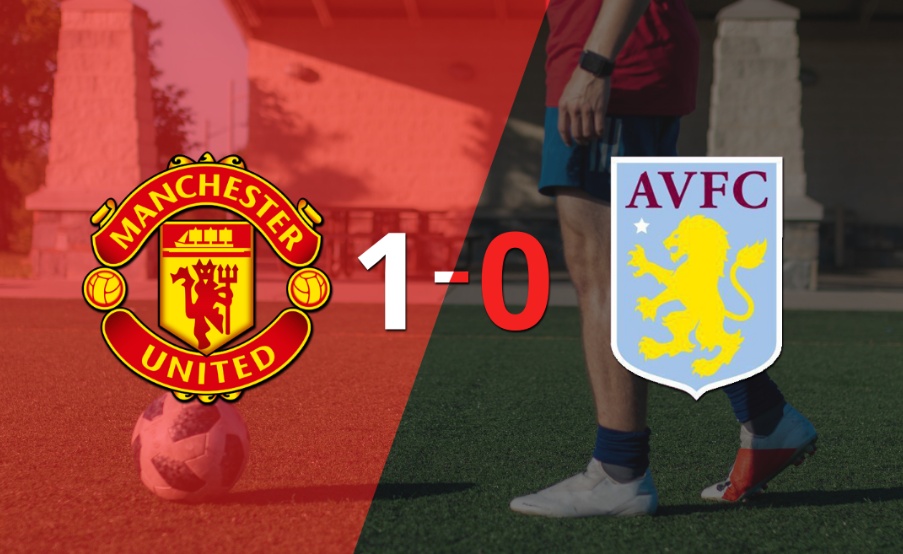 Aston Villa no pudo en su visita a Manchester United y cayó 1-0