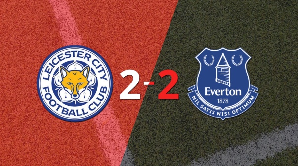Leicester City y Everton firman un empate en dos