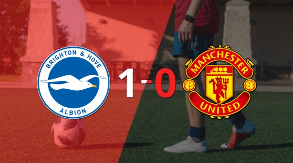 A Brighton and Hove le alcanzó con un gol para derrotar a Manchester United en The Amex