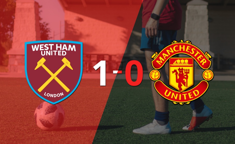 Manchester United no pudo en su visita a West Ham United y cayó 1-0