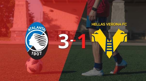 Atalanta paseó a Hellas Verona y selló su triunfo 3 a 1