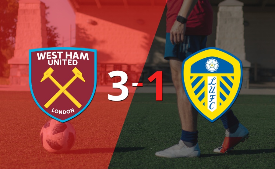 Contundente victoria de West Ham United sobre Leeds United