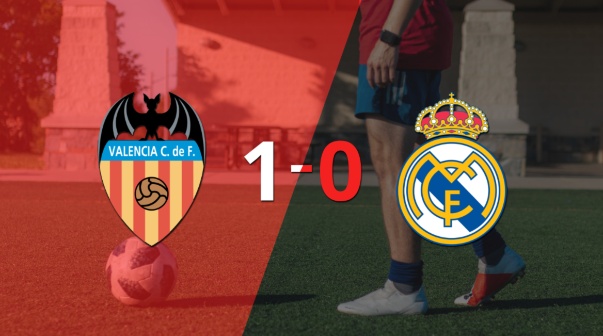 Real Madrid no pudo en su visita a Valencia y cayó 1-0