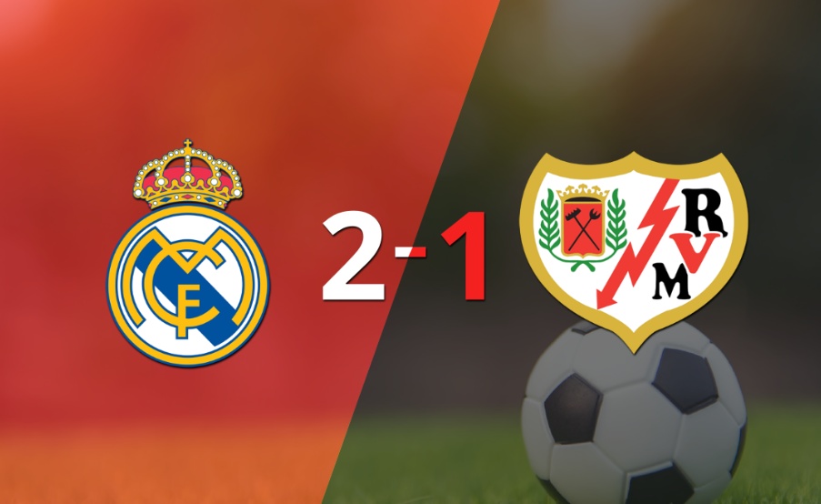 Rayo Vallecano cayó 2-1 en su visita a Real Madrid