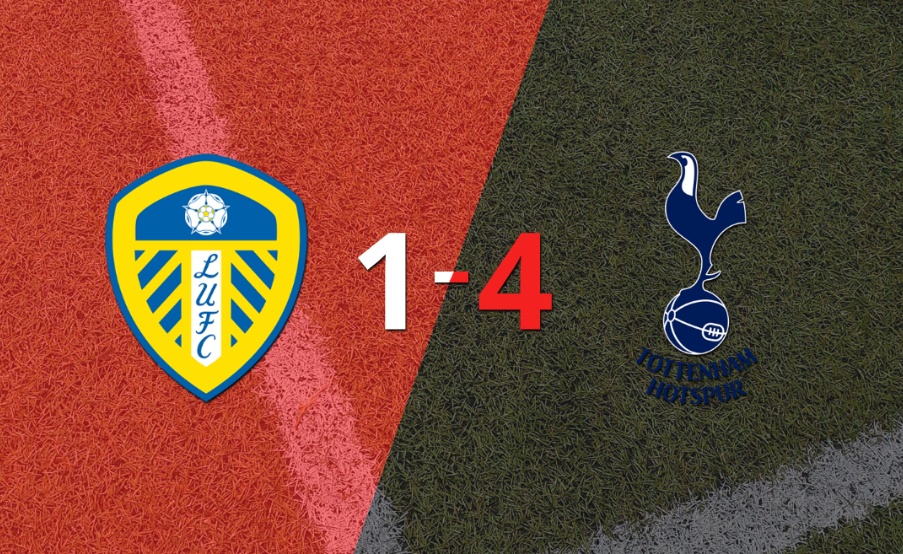 Tottenham goleó 4-1 a Leeds United con doblete de Harry Kane