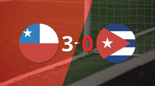 Chile ganó 3-0 el amistoso con Cuba