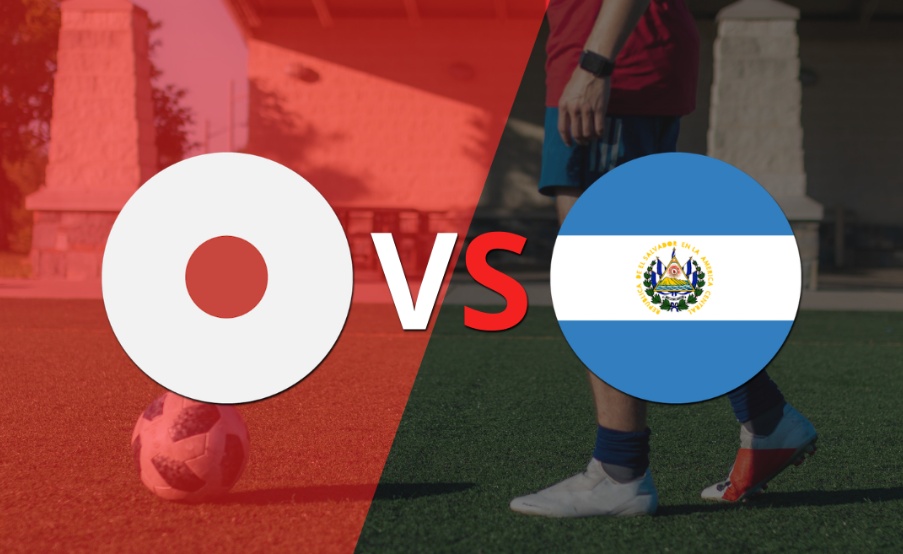 El Salvador juega un partido amistoso con Japón