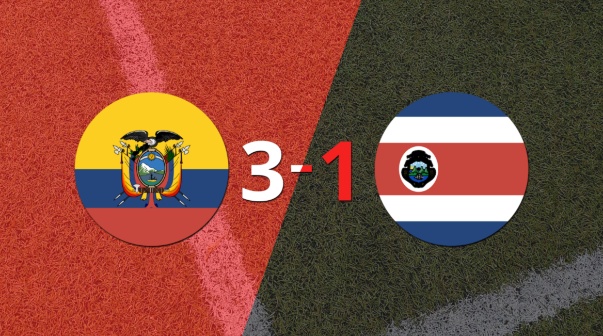 Gran victoria de Ecuador sobre Costa Rica por 3-1