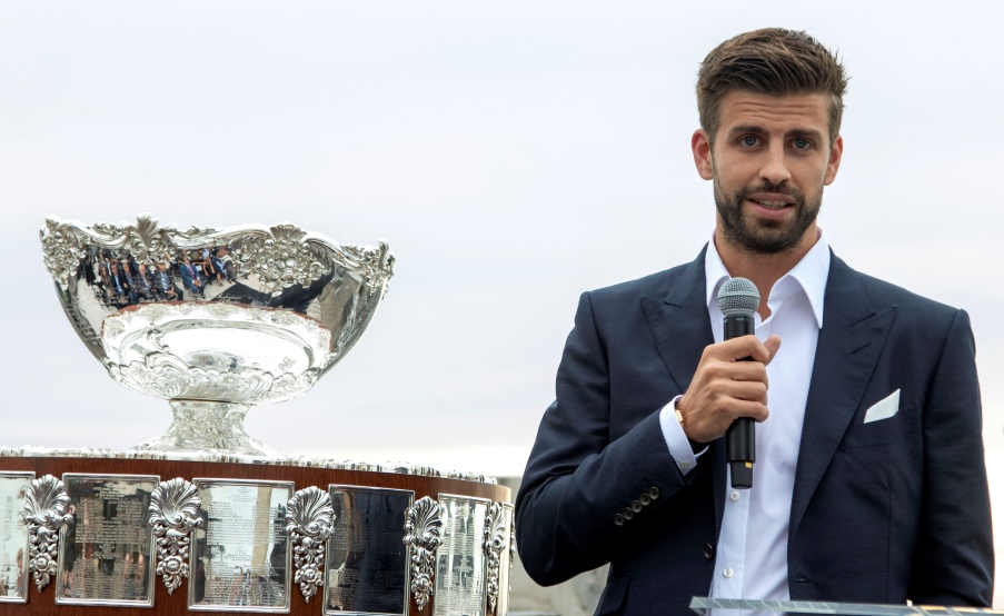 Piqué presenta su nueva apuesta por la Davis Cup Rakuten. Foto: EFE