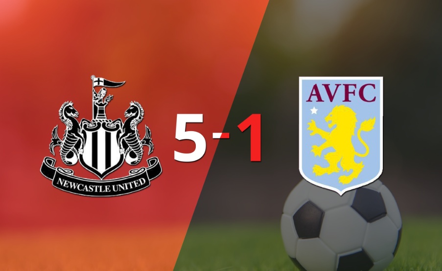 Alexander Isak impulsó la victoria de Newcastle United frente a Aston Villa con dos goles