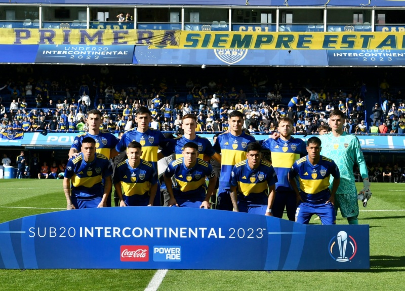Los futbolistas de Boca Sub-20 en la final de la Intercontinental&nbsp;