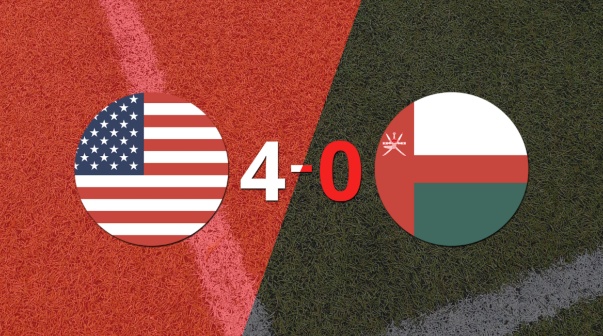 Estados Unidos se llevó una victoria en el amistoso con Omán