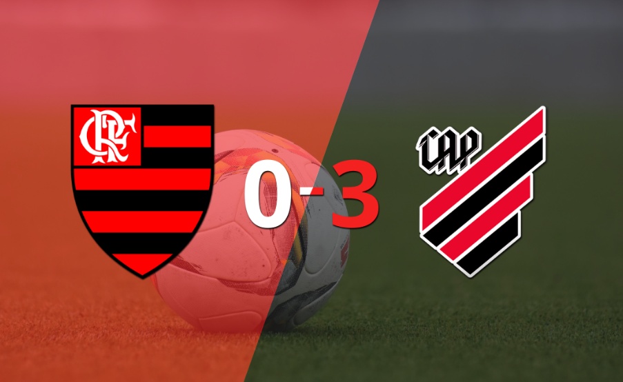 De visitante, Athletico Paranaense goleó a Flamengo contundentemente 3 a 0