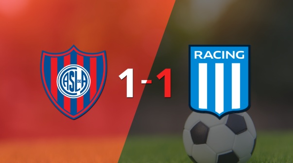 San Lorenzo logró sacar el empate de local frente a Racing Club