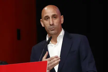Luis Rubiales en España.