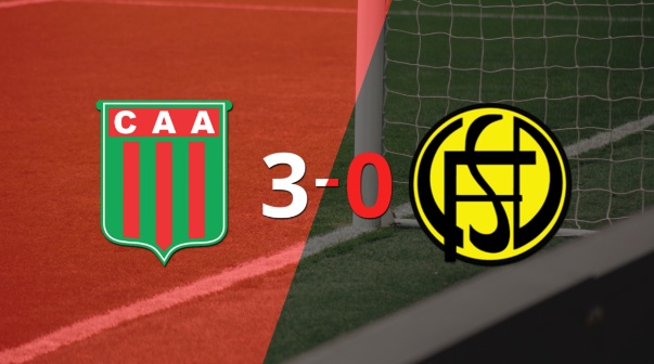 Agropecuario Argentino fue contundente y goleó 3-0 a Flandria