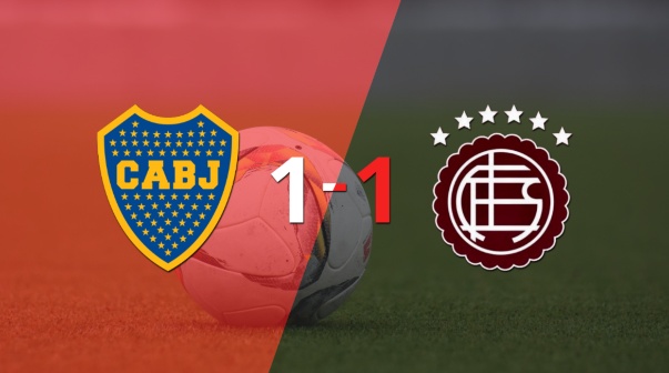 Empate a uno entre Boca Juniors y Lanús