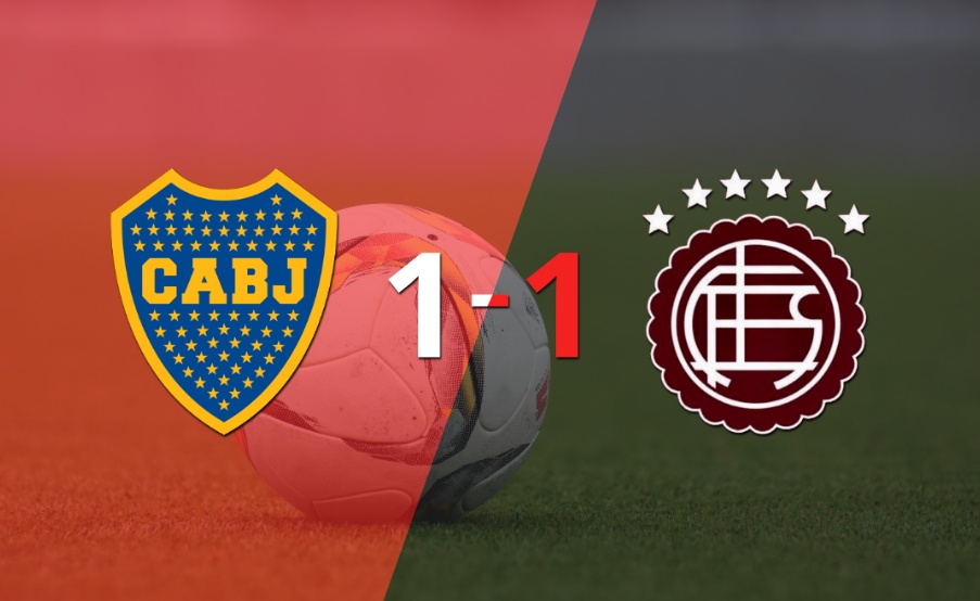Empate a uno entre Boca Juniors y Lanús