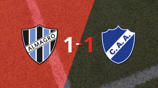Almagro y Alvarado igualaron 1 a 1