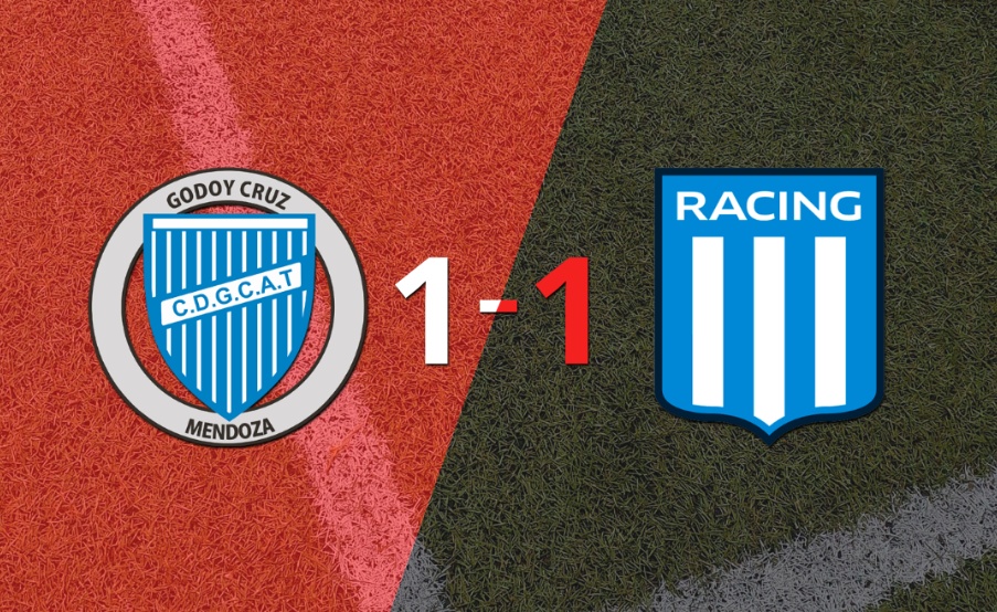 Godoy Cruz y Racing Club igualaron 1 a 1