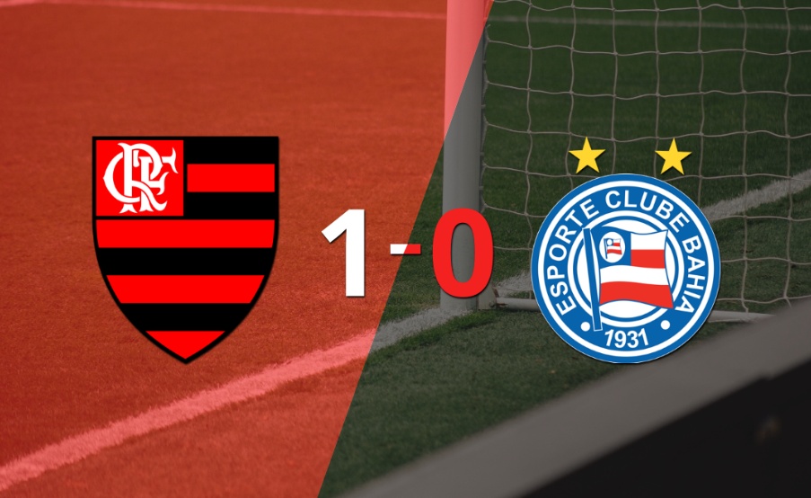 A Flamengo le alcanzó con un gol para derrotar a Bahia en el Maracanã