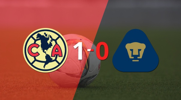 Club América venció por la mínima a Pumas UNAM