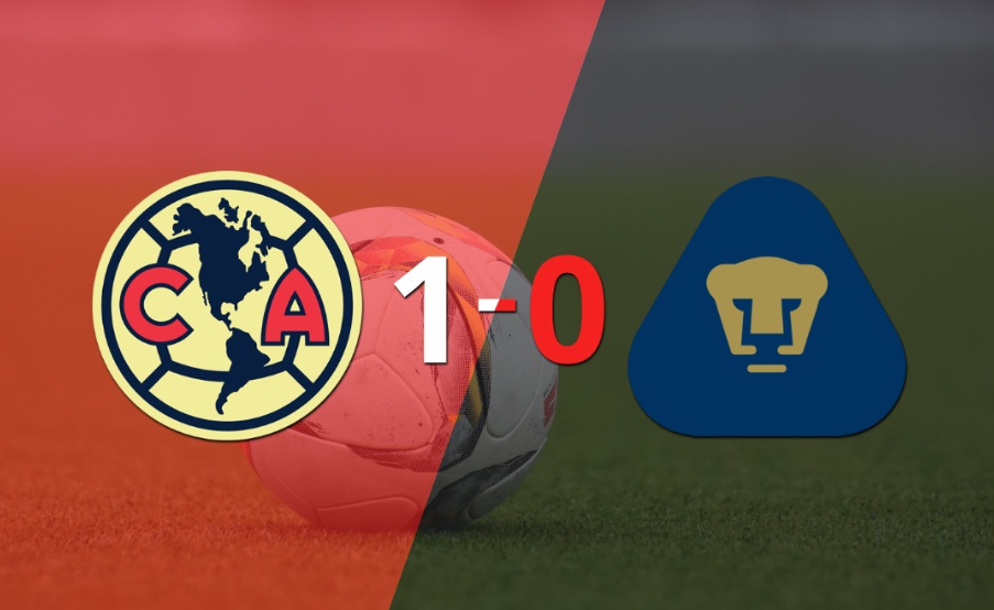 Club América venció por la mínima a Pumas UNAM