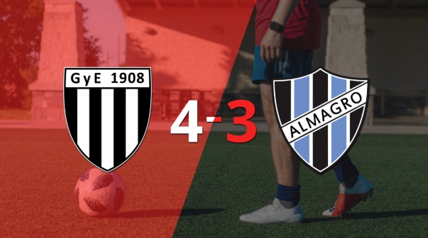 Gimnasia (Mendoza) superó a Almagro con dos tantos de Agustín Herrera