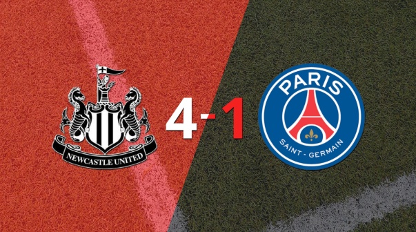 Newcastle United fue imparable y goleó 4 a 1